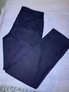 GUESS Black Pants Harlem Zip Up Brand New with Tags